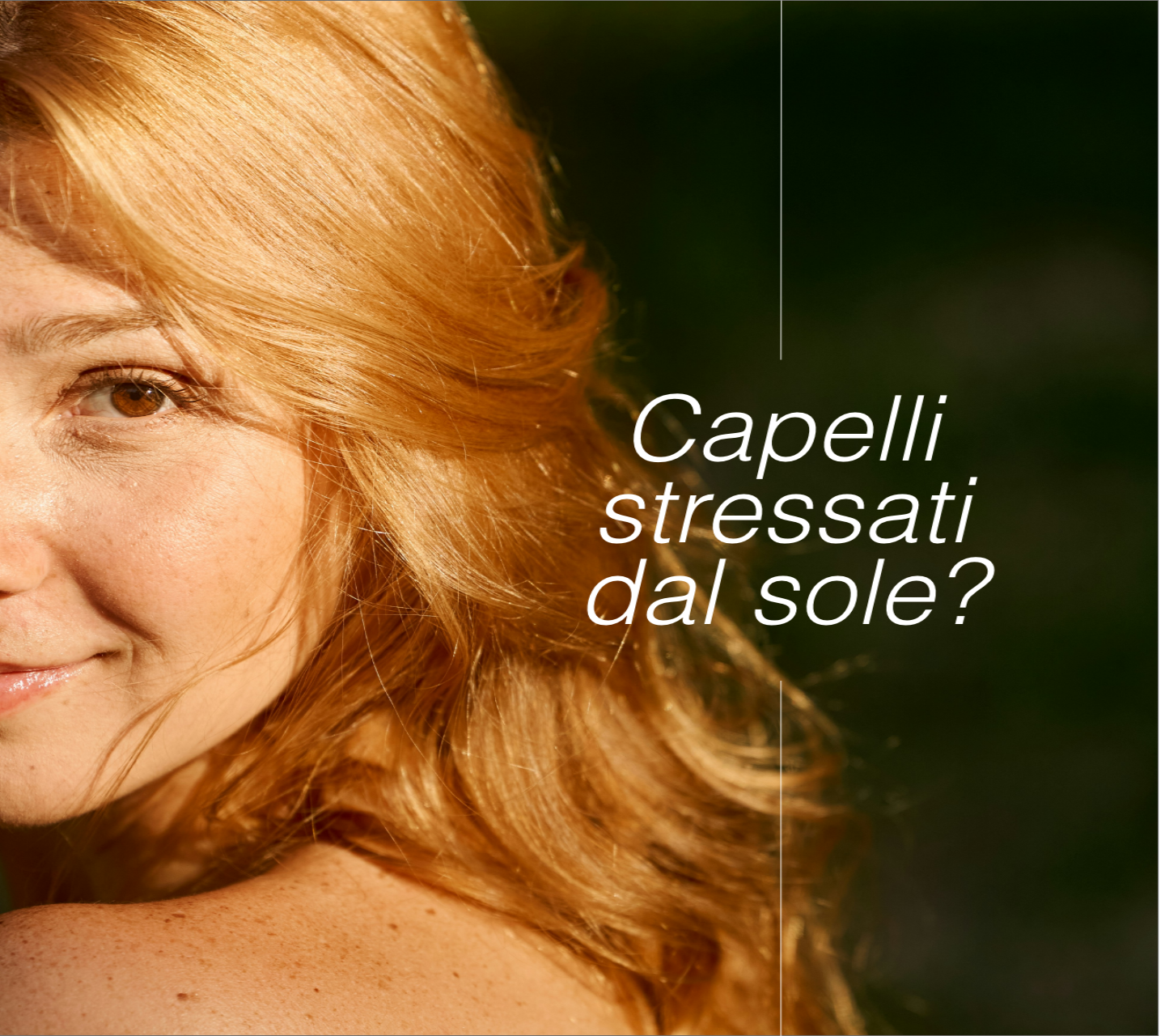 Capelli stressati dal sole